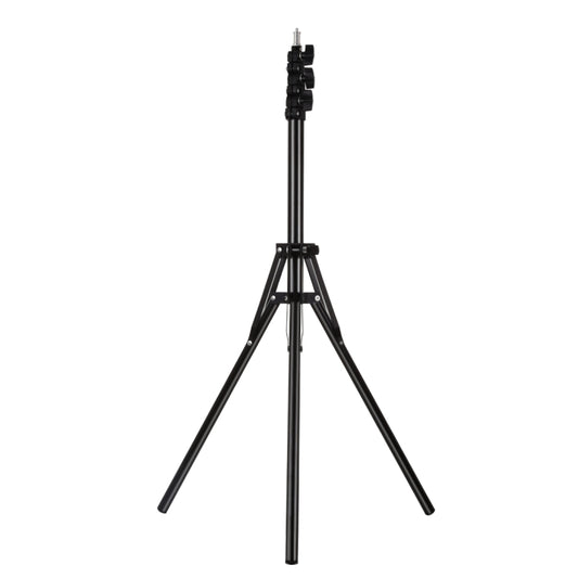 PULUZ Reverse Foldable 4 Sections 1.8m Height Tripod Mount Holder for Vlogging Video Light Live Broadcast Kits(Black) by PULUZ