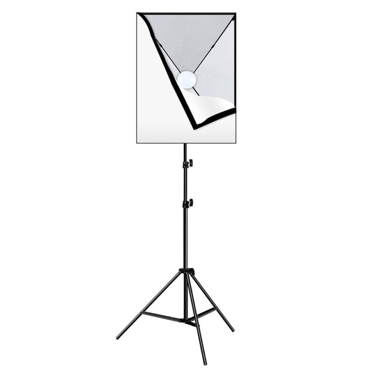 PULUZ 50x70cm Studio Softbox + 2m Tripod Mount + Single E27 30W 5700K White Light LED Bulb Photography Kit(US Plug) by PULUZ