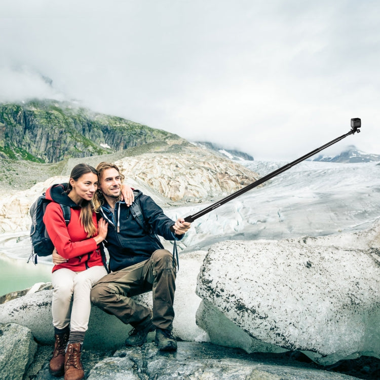 PULUZ 3m Metal Selfie Stick Monopod for Insta360 One RS / X2 / X3 / X4 / DJI Osmo 360 (Black) by PULUZ