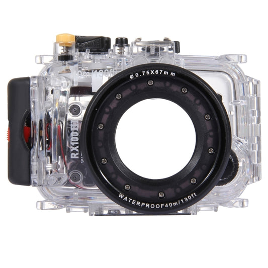 PULUZ 40m Underwater Depth Diving Case Waterproof Camera Housing for Sony RX100 III(Transparent) by PULUZ