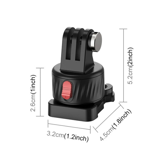 PULUZ Action Camera Quick Release Magnetic Base Adapter (Black) by PULUZ