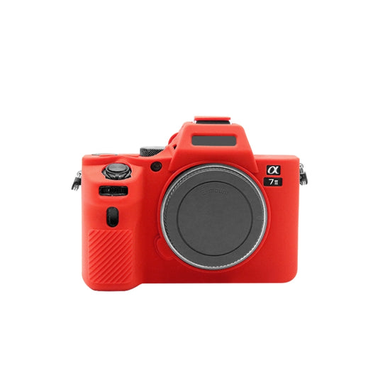 PULUZ Soft Silicone Protective Case for Sony ILCE-7MII / 7SMII / 7RMII(Red) by PULUZ