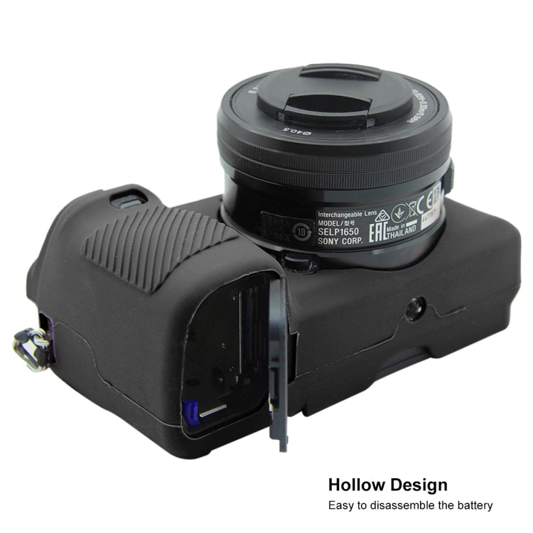 PULUZ Soft Silicone Protective Case for Sony ILCE-6300 / A6400(Black) by PULUZ