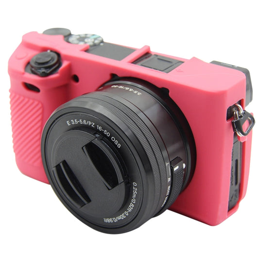PULUZ Soft Silicone Protective Case for Sony ILCE-6300 / A6400(Rose Red) by PULUZ