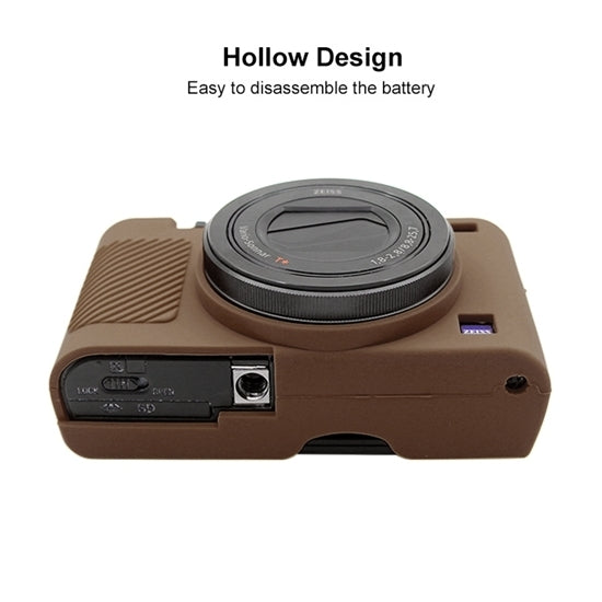 PULUZ Soft Silicone Protective Case for Sony RX100 III / IV / V(Coffee) by PULUZ