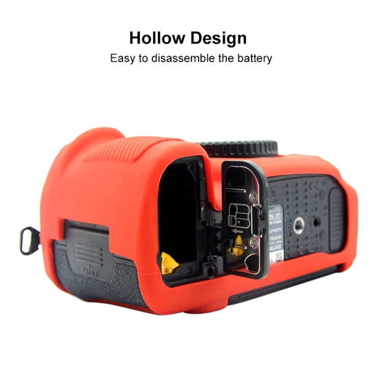 PULUZ Soft Silicone Protective Case for Nikon D850(Red) by PULUZ