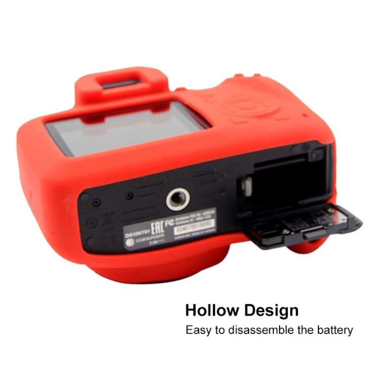 PULUZ Soft Silicone Protective Case for Canon EOS 3000D / 4000D(Red) by PULUZ