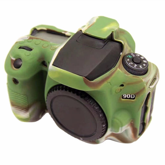 PULUZ Soft Silicone Protective Case for Canon EOS 90D (Camouflage) by PULUZ