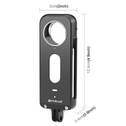 For Insta360 X3 PULUZ Metal Protective Cage Rig Housing Frame with Lens Protector(Black) by PULUZ