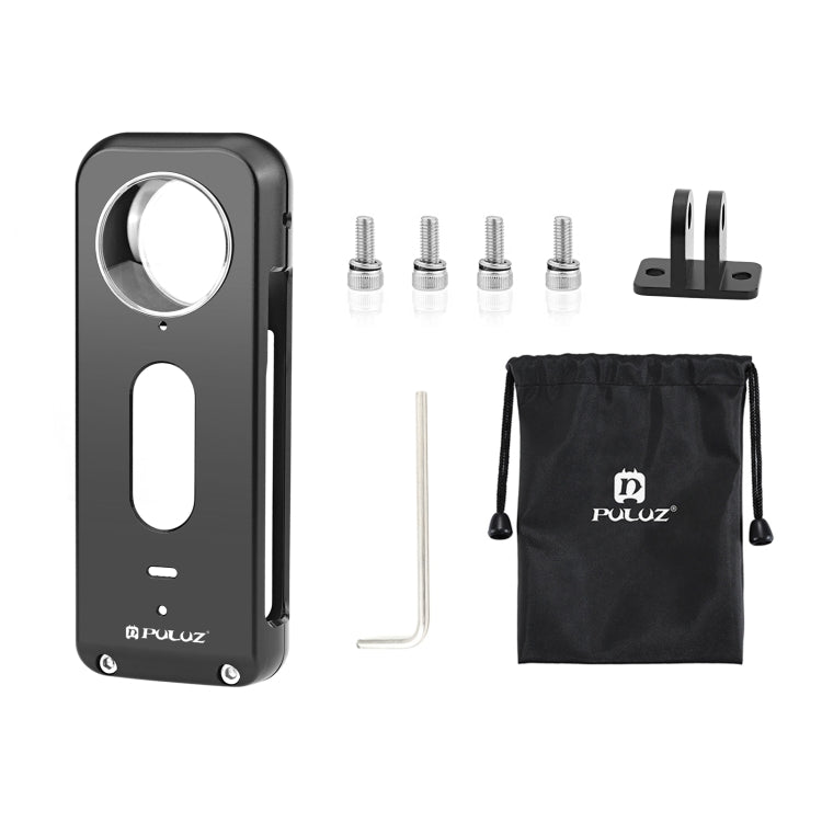 For Insta360 X3 PULUZ Metal Protective Cage Rig Housing Frame with Lens Protector(Black) by PULUZ