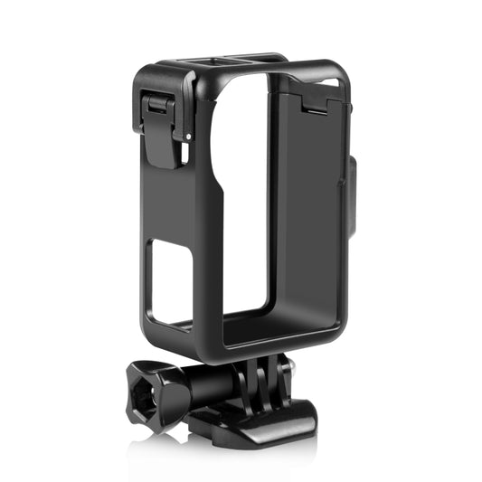 For DJI Osmo Action 5 Pro / 4 / 3 PULUZ Vertical Plastic Protective Frame Cage with Cold Shoes (Black) by PULUZ