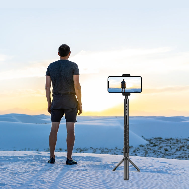 For Insta360 X3 / X4 / X4 Air / X5 / DJI Osmo 360 PULUZ Rotary Handle Desktop Tripod Stand (Black) by PULUZ