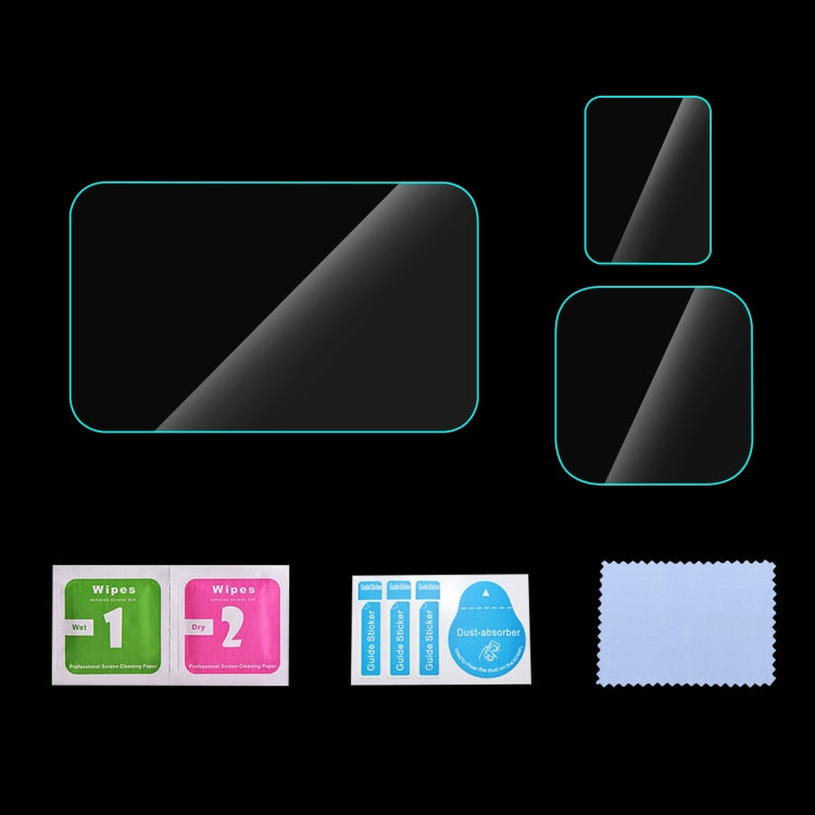 For Insta360 Ace Pro PULUZ 3 in 1 Rear & Front Screen + Lens Tempered Glass Film (Transparent) by PULUZ