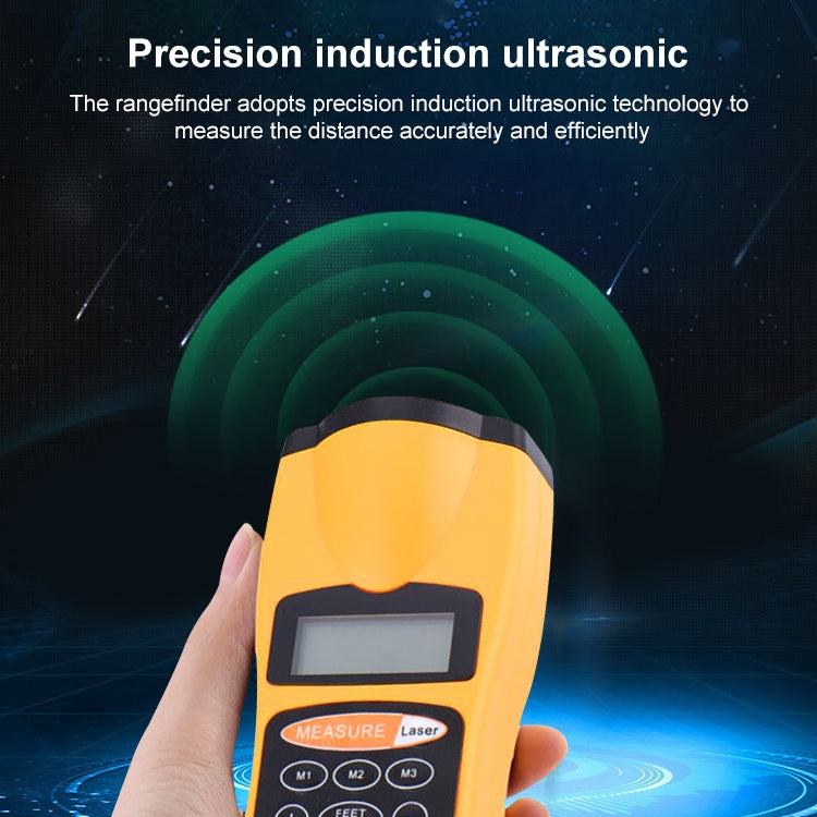 1.8 inch LCD Ultrasonic Distance Measurer With Red Laser Point, CP-3007 (1.5-60 feet) by buy2fix