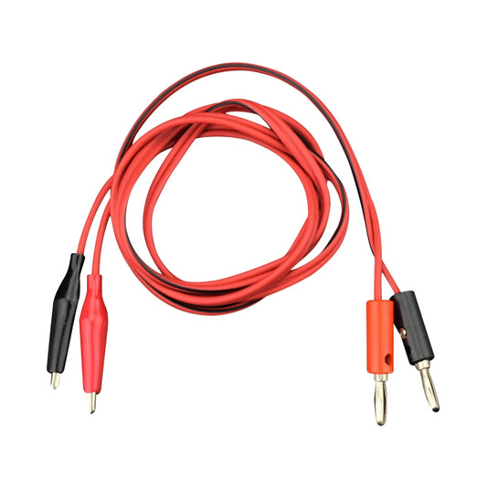 Banana Plug to Alligator Clip Wire Test Cable, Length: 1m by buy2fix