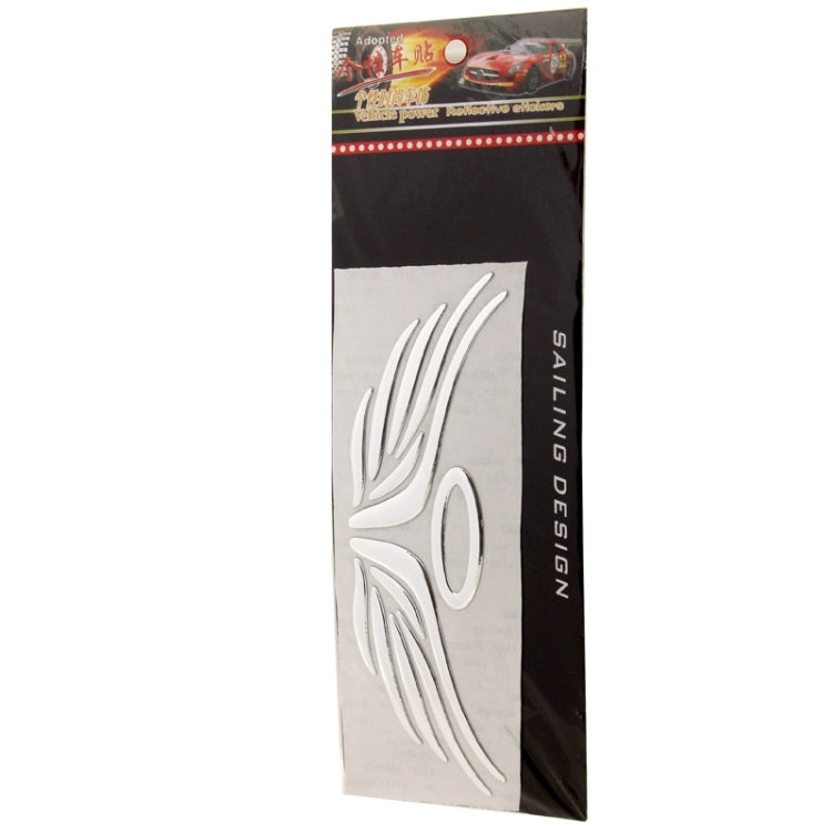 3D Angel Wings Pattern Car Sticker, Size: 16cm x 5.5cm (approx.)(Silver) by buy2fix