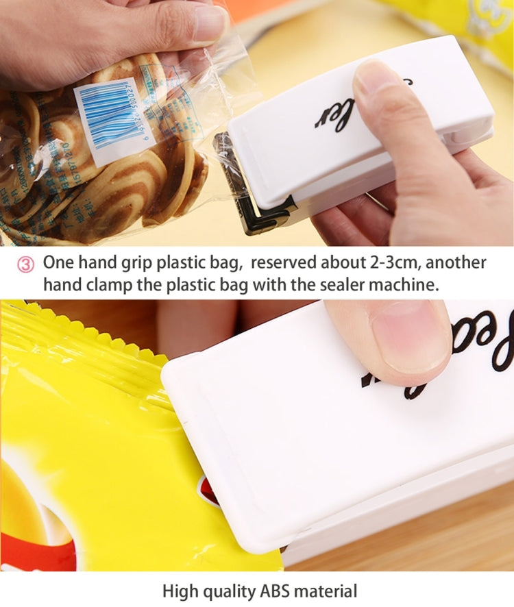 Multi-function Mini Portable Handy Plastic Bag Sealer Sealing Machine(White) by buy2fix