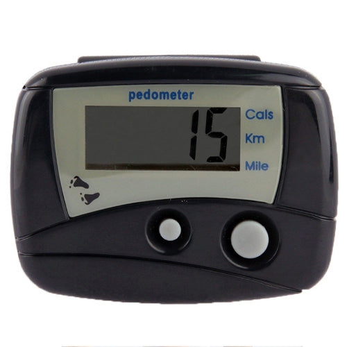 Multifunction Digital Electronic Pedometer Step Counter(Black) by buy2fix
