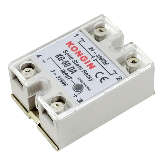 KONGIN KG-50DA AC 24-380V Solid State Relay for PID Temperature Controller, Input: DC 3-32V by buy2fix