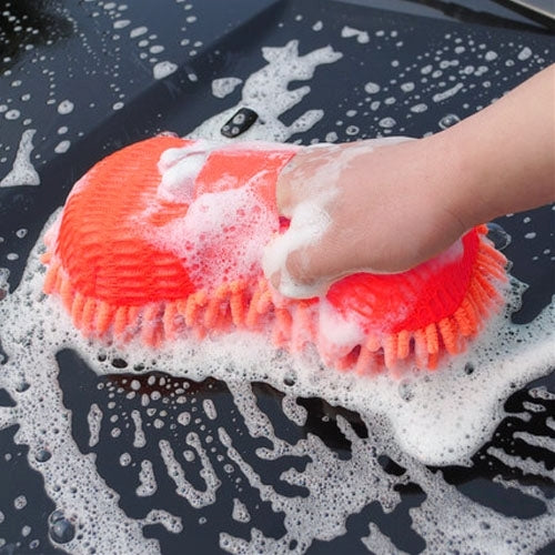 Ultrafine Fiber Chenille Anthozoan Car Washing Gloves Multi-functional Magic Car Brush (Random Color Delivery) by buy2fix
