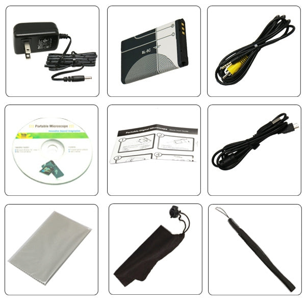 500X 5 Mega Pixels 3 inch LCD Handhold Digital Microscope with 8 LEDs (DMS-039M) by buy2fix