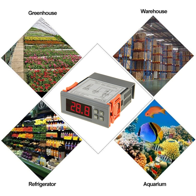 RC-110M Digital LCD Temperature Controller Thermocouple Thermostat Regulator with Sensor Termometer, Temperature Range: -40 to 110 Degrees Celsius by buy2fix