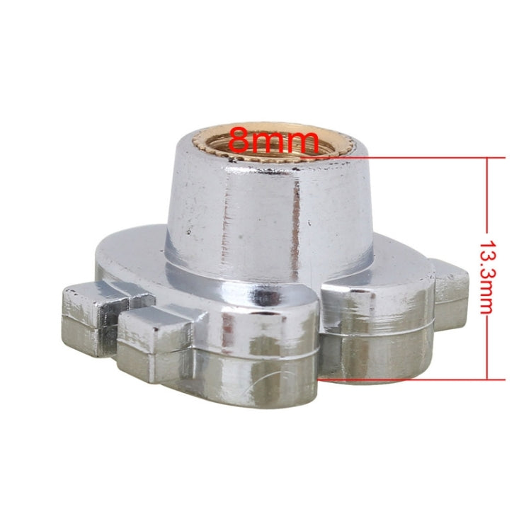 Universal 8mm Dollar Style Plastic Car Tire Valve Caps, Pack of 4(Silver) by buy2fix