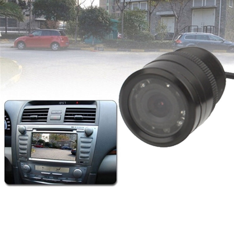 LED Sensor Car Rear View Camera, Support Color Lens/ 120 Degrees Viewable / Waterproof & Night Sensor function, Diameter: 28mm (E328)(Black) by buy2fix