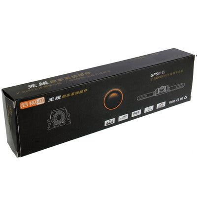 6 LED IR Infrared Waterproof Night Vision Wireless License Plate Frame Astern Backsight Rear View Camera , Support Installed in Car DVD Navigator or Car Monitor , Wide Viewing Angle: 140 degree (WD001)(Black) by buy2fix