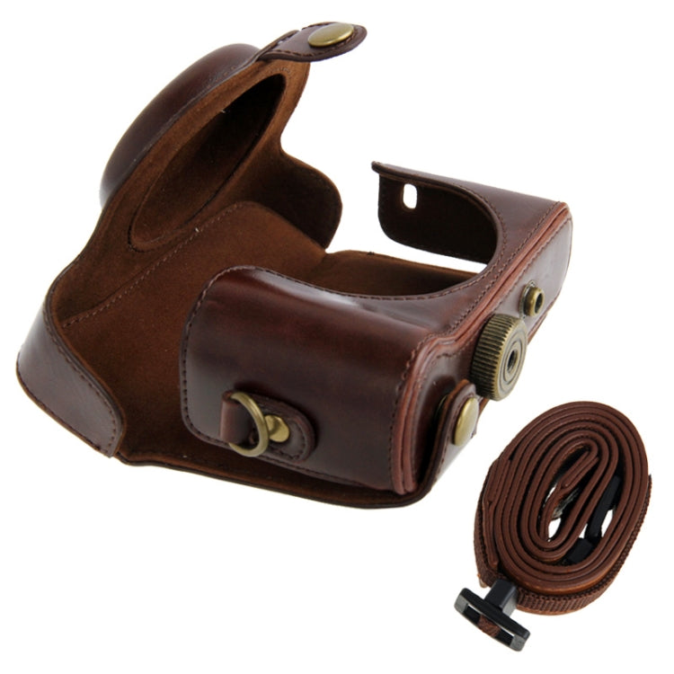 Leather Camera Case Bag for Sony HX50 (Coffee) by buy2fix