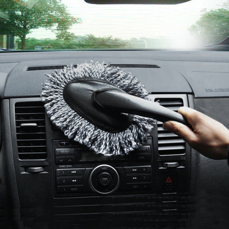 KANEED SL-915 Car Dash Duster Washable Microfiber Interior and Exterior Surface Cleaner Wax Treated Professional Detailing Tool, Size: 34 x 19cm(Grey) by KANEED