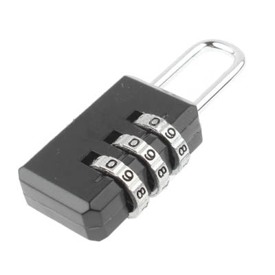 3 Digit Resettable Combination Security Travel Lock(Random Color Delivery) by buy2fix