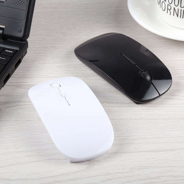 2.4GHz Wireless Ultra-thin Laser Optical Mouse with USB Mini Receiver, Plug and Play(Black) by buy2fix