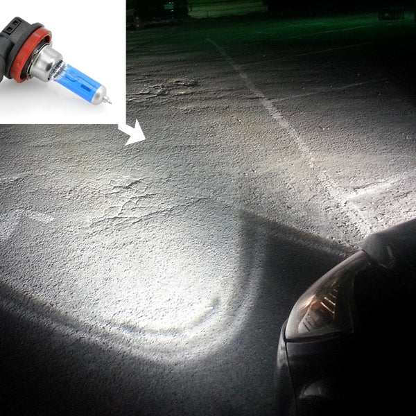 H11 Halogen Car Headlight, 2400 Lumens White Light, 12V / 100W 6000K by buy2fix