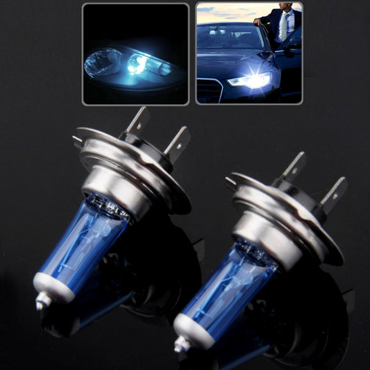 Halogen Bulb, Super White Car Headlight Bulb, 12 V / 55W, 6000K 1700 LM (Pair) by buy2fix