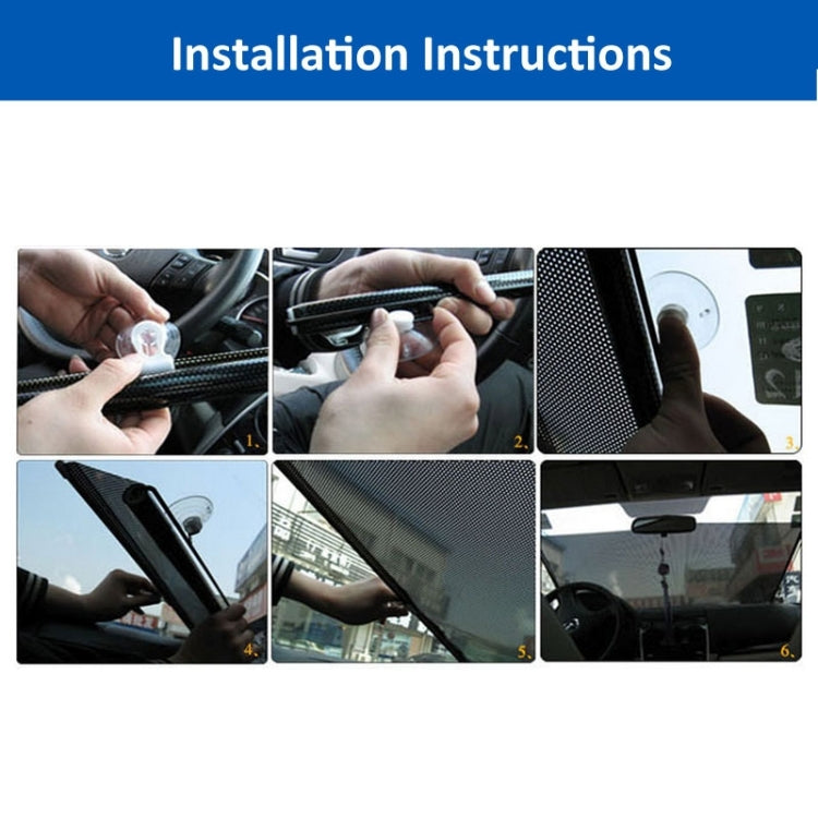 Retractable Car Sun Shade for Automobile Side Window, Size: 60cm x 40cm, Random Color Delivery by buy2fix