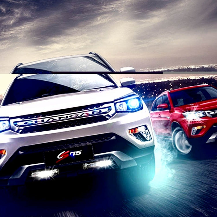 2 PCS 8 White LED Bulbs Wind Powered Decorative Car Lights by buy2fix