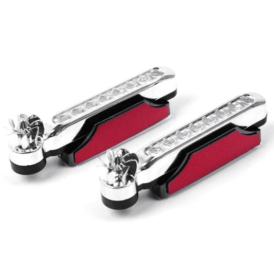 2 PCS 8 Blue LED Bulbs Wind Powered Decorative Car Lights by buy2fix