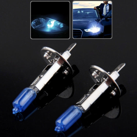 H1 Super White Xenon Bulbs, DC12V 100W 6000K 2400LM by buy2fix