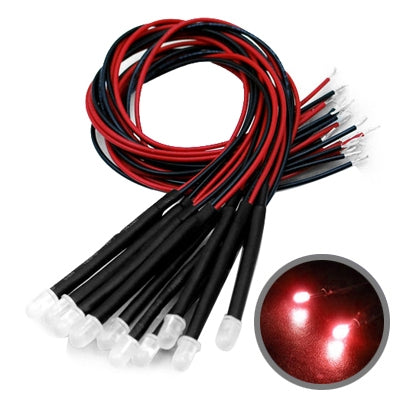 10 PCS DIY Red LED Light Bulb(Red Light) by buy2fix
