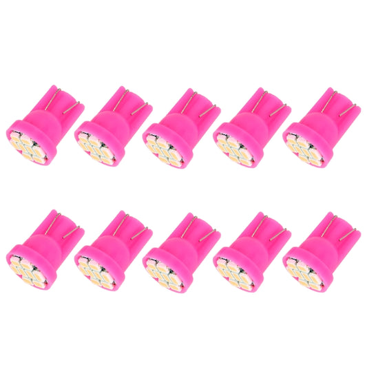 10 PCS T10 8 LED Car Signal Light Bulb(Pink Light) by buy2fix