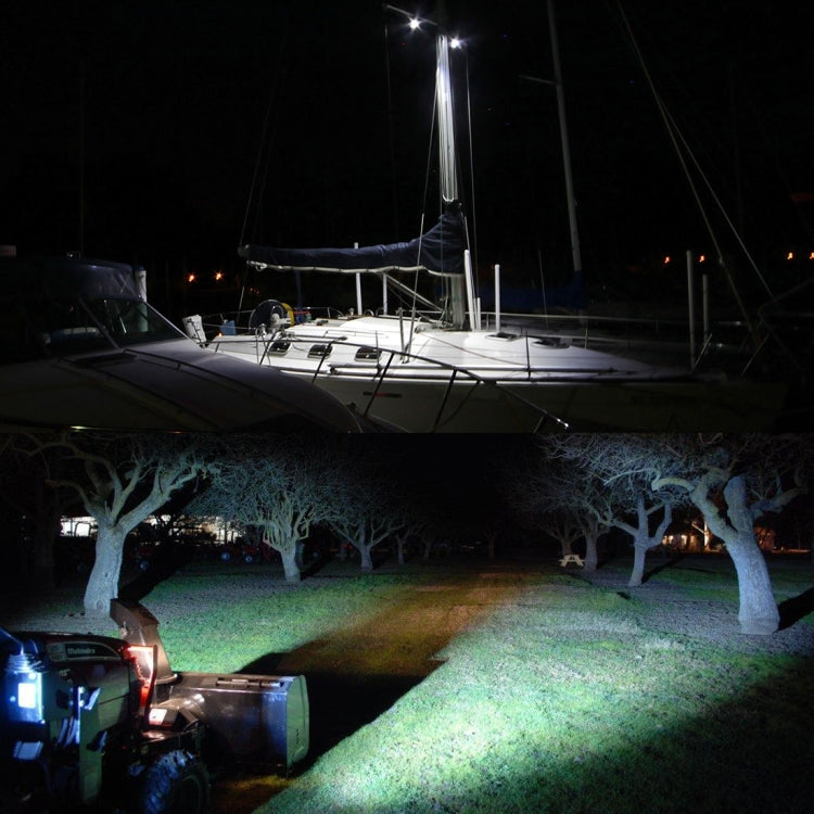 18W 6 LED White Light Condenser Engineering Lamp / Waterproof IP67 SUVs Light, DC 10-30V(Black) by buy2fix