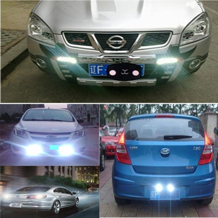10W 500LM White Light 6500K COB LED Wired Hexagon Eagle Eyes Car Fog Lamp,Wire Length:35cm, DC 12-24V(Silver) by buy2fix