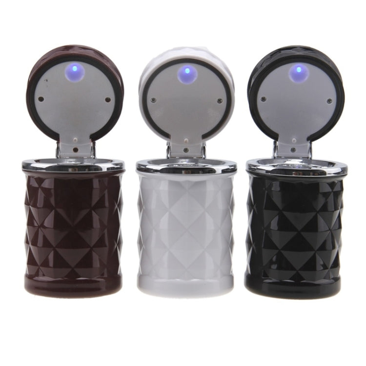 Diamond Facets Car Ashtray with LED Light(White) by buy2fix