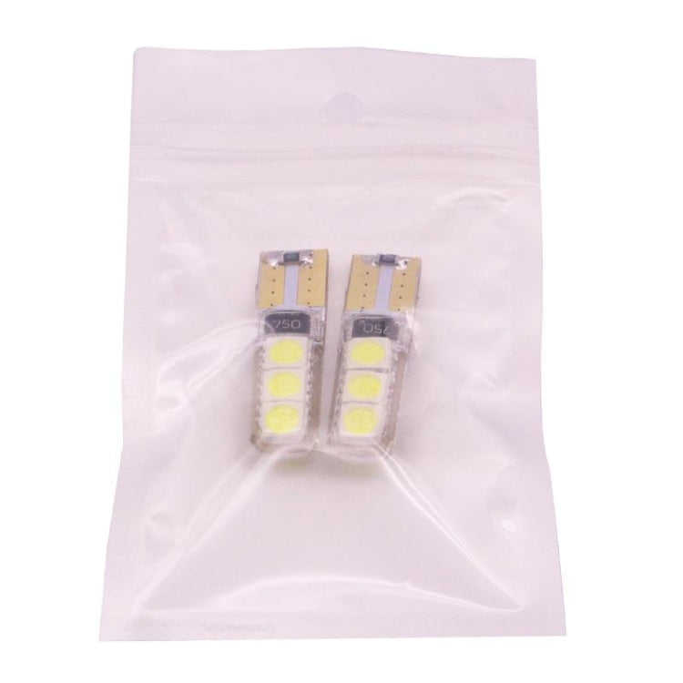 2 PCS T10 2W 120-140LM 6 LED Ice Blue 5050 LED Brake Light for Vehicles, DC12V by buy2fix