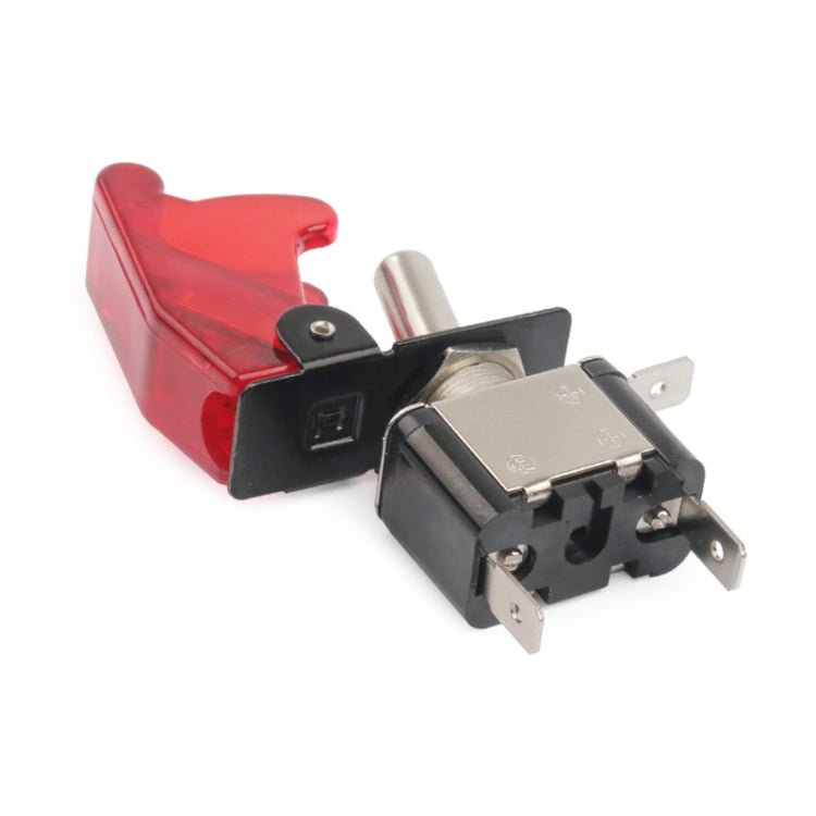 Flip Cover Nitrous Arming Switch with Red LED Indicator (Vehicle DIY), Red by buy2fix
