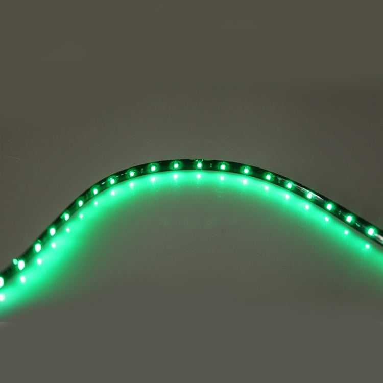 10 PCS 60cm 30 LED Waterproof Flexible Car Strip Light, DC 12V(Green Light) by buy2fix