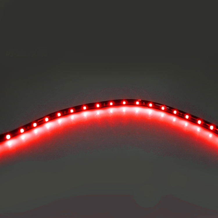 10 PCS 60cm 30 LED Waterproof Flexible Car Strip Light, DC 12V(Red Light) by buy2fix