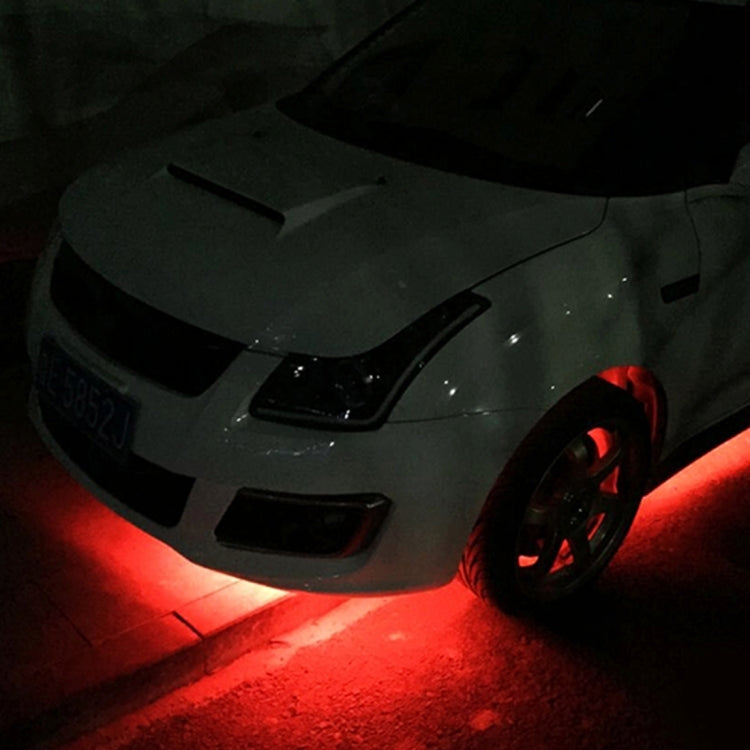 5PCS 90cm 45 LED Waterproof Flexible Car Strip Light, DC 12V(Orange Light) by buy2fix