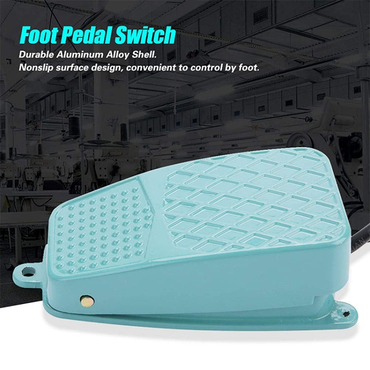 TFS-105 AC 250V 10A Anti-slip Metal Case Foot Control Pedal Switch, Cable Length: 90cm by buy2fix